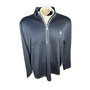 Original Penguin Men’s XL 1/4 Zip Pullover Black Long Sleeve Golf Jacket NWT